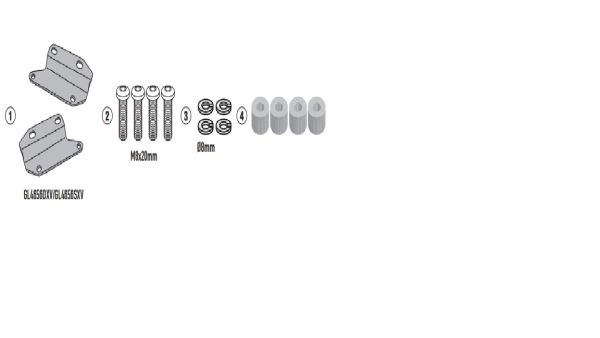 GIVI Montagekit Kit für TE1185, ohne TE1185 (1185KIT_24052209381234)