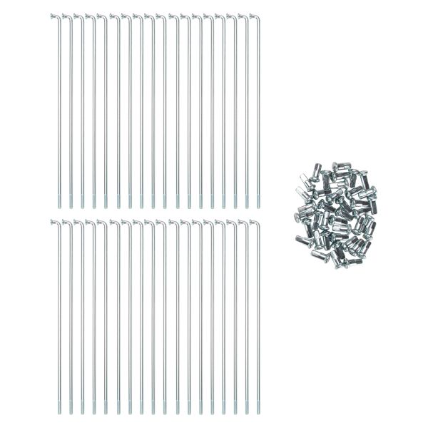 Speichensatz (36 Speichen + Nippel) 170x2,6mm 90° VERZINKT für Yamaha FS1DX (Vorderrad) (190461)