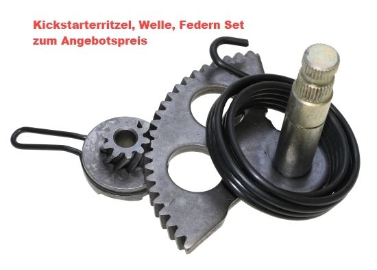 Kickstarter Ritzel, Welle, Feder, Reparatur Set für YAMAHA AEROX / MBK NITRO (163348)