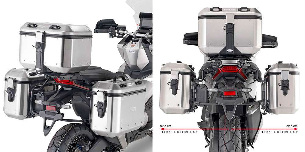 Givi Top Case Porte-bagages Arrière Honda X-ADV Monokey/Monolock 750 Noir