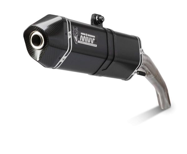 Mivv SPORT Schalldämpfer SPEED EDGE SLIP-ON Steel Black für HONDA CROSSRUNNER BJ 2011 > 2014 (H.053.LRB)