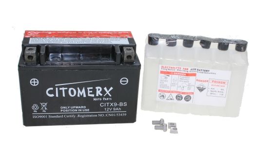 Batterie moto 12V 8Ah sans entretien YTX9-BS / GTX9-BS / YTX9-4 - Batteries  Moto