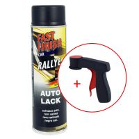 FastFinish Fast Finish Rallye Lack schwarz seidenmatt 500 ml. + 1 Spraydosen Handgriff (FF295898s731)