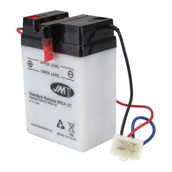 JMT Motorradbatterie 6V/2AH 6N2A-2C für Honda Z Monkey 1977 (935870)