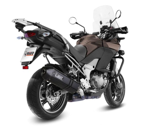 Mivv SPORT Schalldämpfer SPEED EDGE SLIP-ON Steel Black für KAWASAKI Versys 1000 BJ 2012 > 2014 (K.034.LRB)