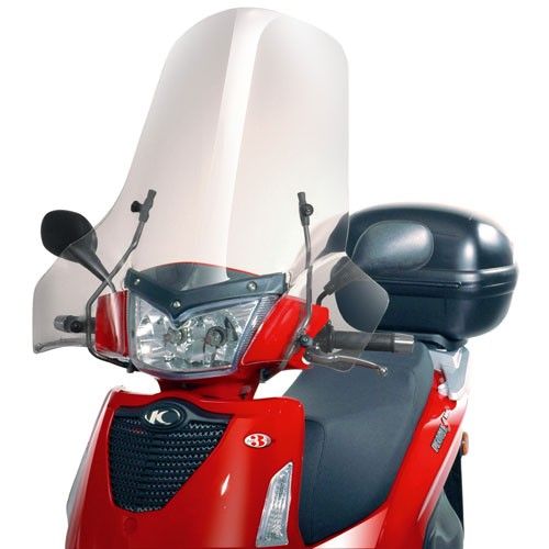 GIVI Windschild 640 x 710 mm H/B m ABE o Halter Kymco People S 50-200 (137AG_24052307361118)