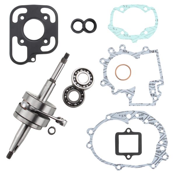 Kurbelwelle + Kurbelwellenlager + Dichtsatz für Peugeot Jetforce / Ludix 50 LC (104315)