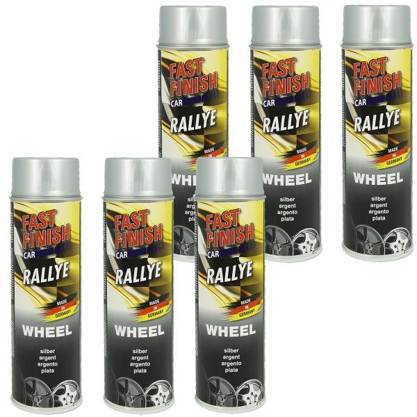 FastFinish Fast Finish Rallye Felgenlack silber 6x 500 ml. (FF2928426_23070310164788)