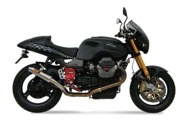 Mivv SPORT Schalldämpfer X-cone 2 SLIP-ON Edelstahl für MOTO GUZZI V11 BJ 1999 > 2006 (M.006.LC2)