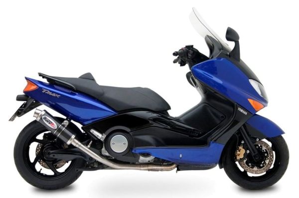 Mivv SPORT Schalldämpfer GP Komplettanlage 2x1 Carbon für YAMAHA T-MAX 500 BJ 2001 > 2007 (Y.018.L2S)