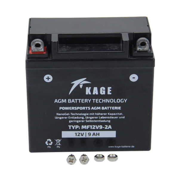 Batterie Kage Gel 12V / 9AH 125A MF12V9-2A YB7-A 12N7-4A YB9-B 12N9-4B ...