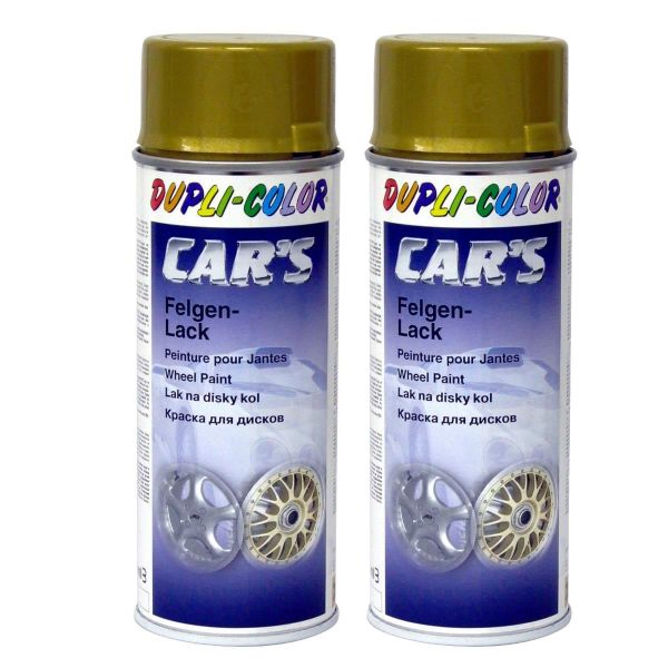 Duplicolor Car's Rallye Lack Felgengold 2x 400 ml. (DU3859022_24061307252876)