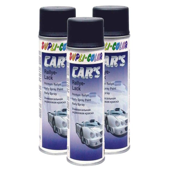 Car's Rallye Lack Lackspray schwarz matt 3x 600 ml. (DU6938783)